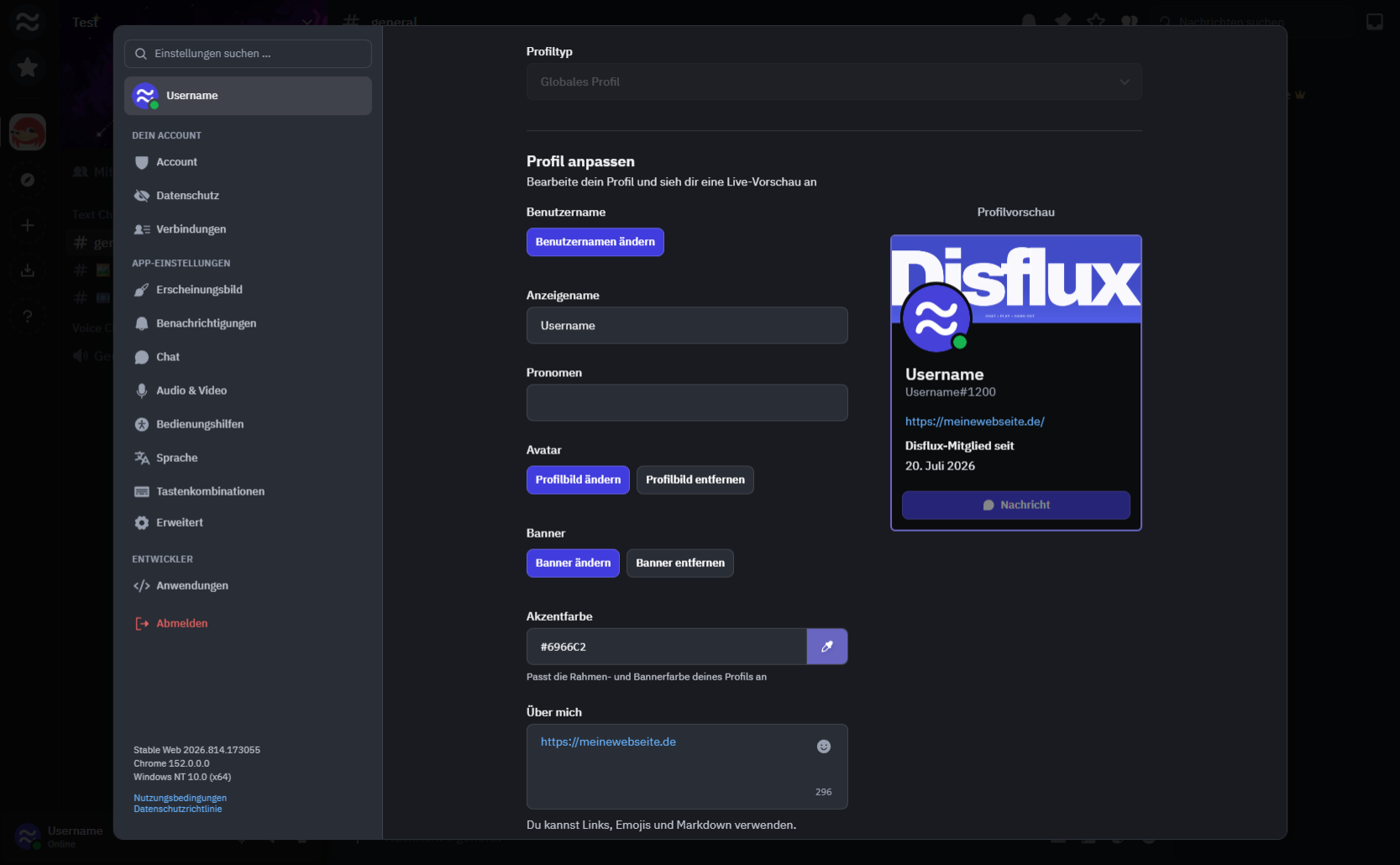 Disflux Profile